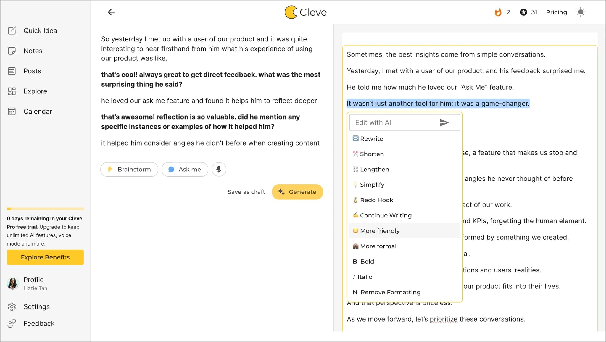Create personalised content in minutes